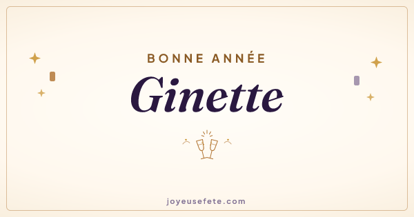 Image « Bonne année Ginette » au format large