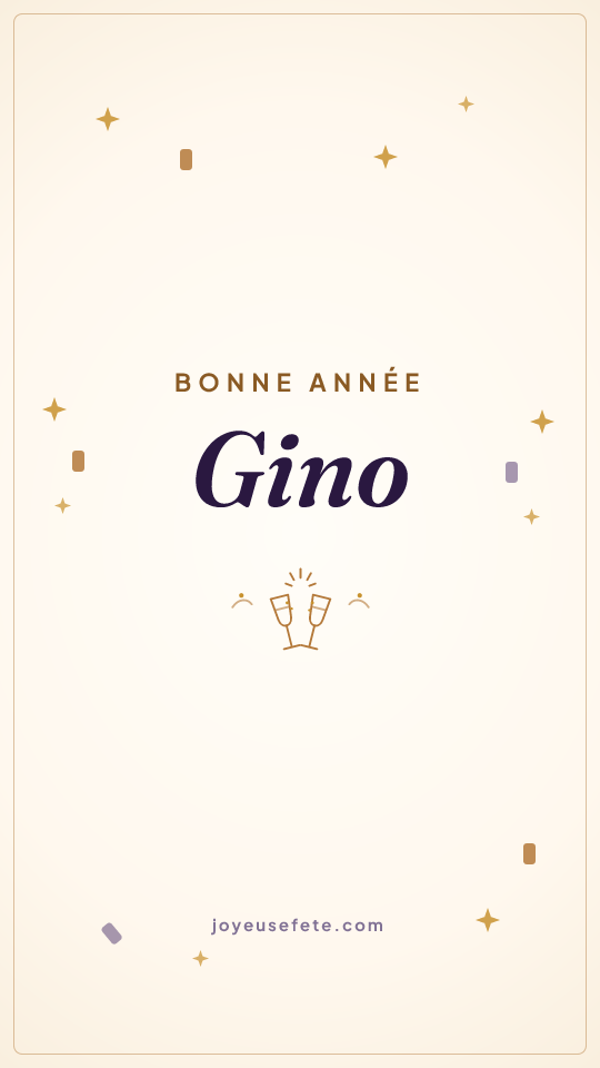 Image « Bonne année Gino » au format story