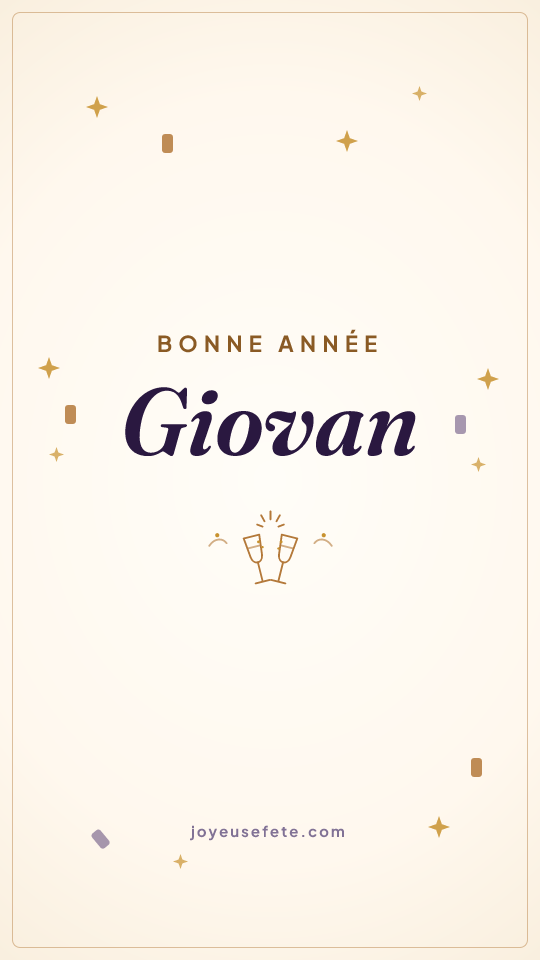 Image « Bonne année Giovan » au format story