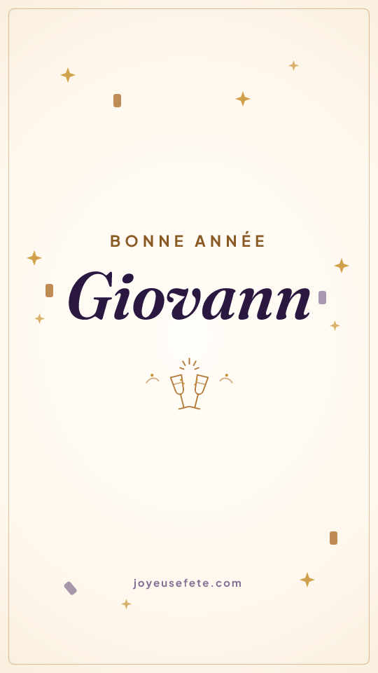 Image « Bonne année Giovann » au format story