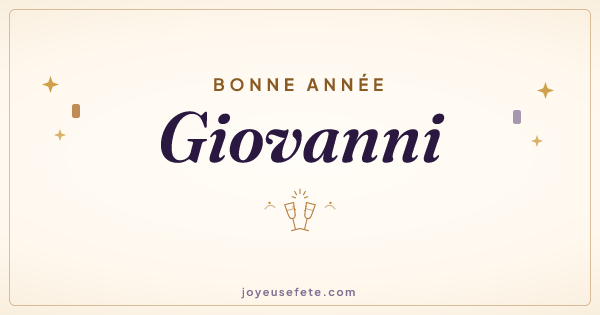 Image « Bonne année Giovanni » au format large