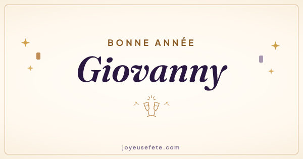 Image « Bonne année Giovanny » au format large