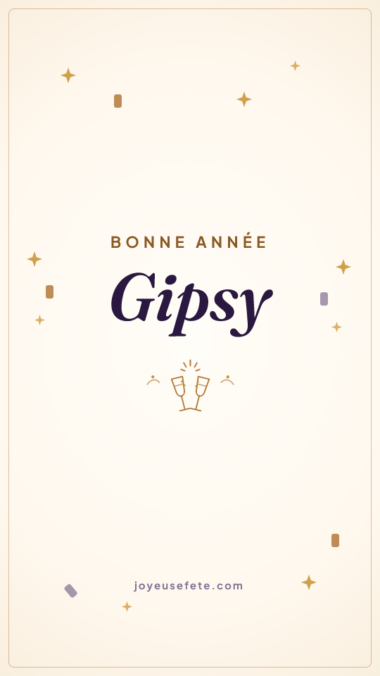 Image « Bonne année Gipsy » au format story