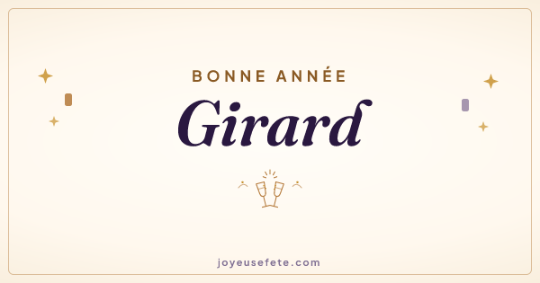 Image « Bonne année Girard » au format large