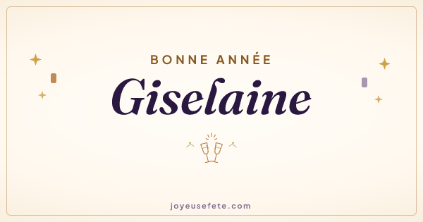 Image « Bonne année Giselaine » au format large