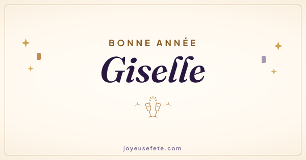 Image « Bonne année Giselle » au format large