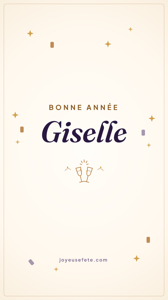 Image « Bonne année Giselle » au format story