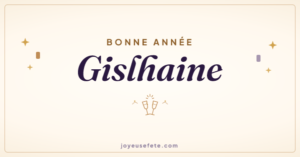 Image « Bonne année Gislhaine » au format large