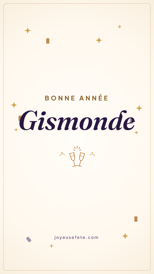 Image « Bonne année Gismonde » au format story