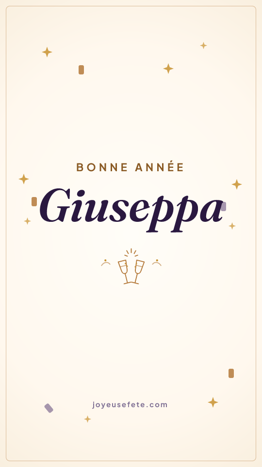 Image « Bonne année Giuseppa » au format story