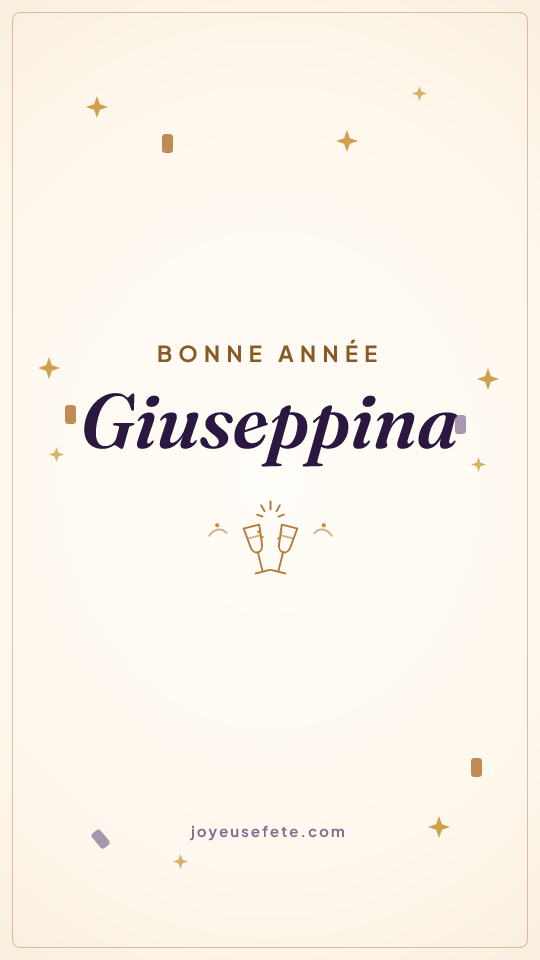 Image « Bonne année Giuseppina » au format story