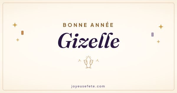 Image « Bonne année Gizelle » au format large