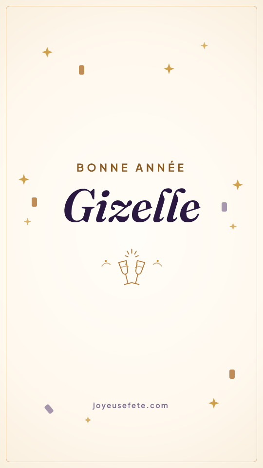 Image « Bonne année Gizelle » au format story