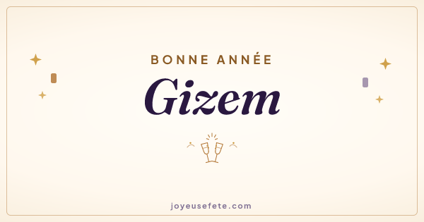 Image « Bonne année Gizem » au format large