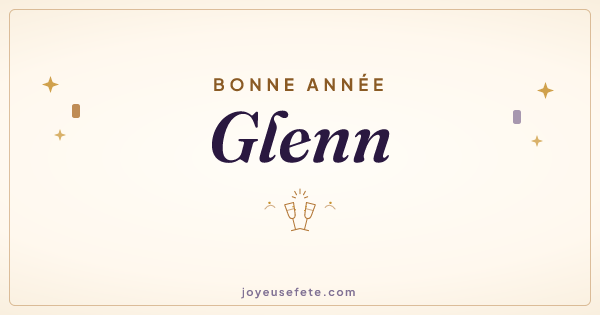 Image « Bonne année Glenn » au format large