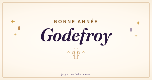 Image « Bonne année Godefroy » au format large