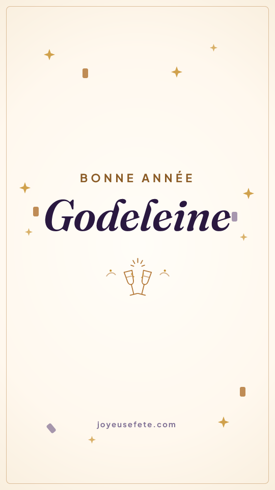 Image « Bonne année Godeleine » au format story