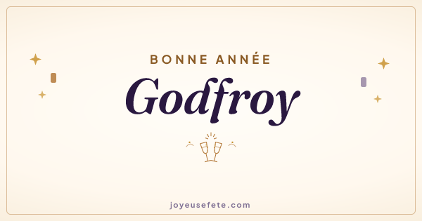 Image « Bonne année Godfroy » au format large
