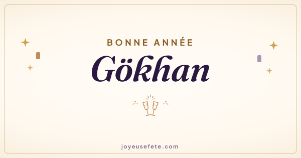 Image « Bonne année Gökhan » au format large