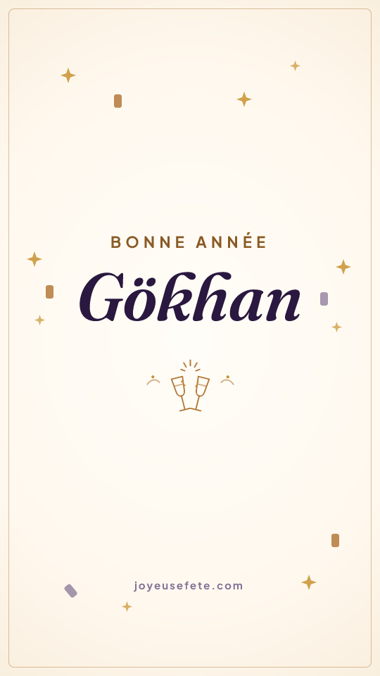 Image « Bonne année Gökhan » au format story