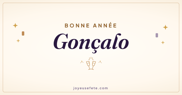 Image « Bonne année Gonçalo » au format large