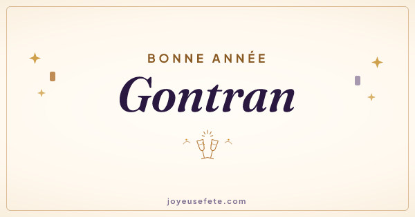 Image « Bonne année Gontran » au format large