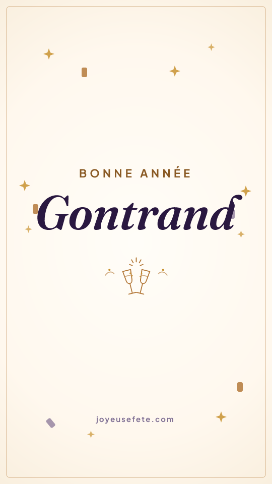 Image « Bonne année Gontrand » au format story