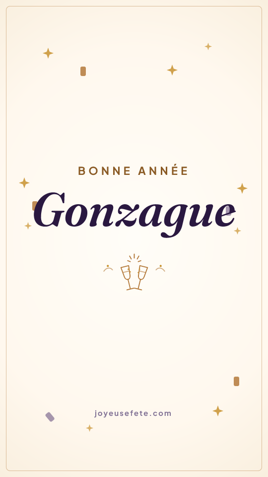 Image « Bonne année Gonzague » au format story