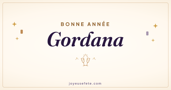 Image « Bonne année Gordana » au format large