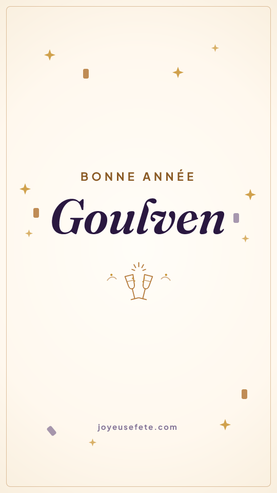 Image « Bonne année Goulven » au format story