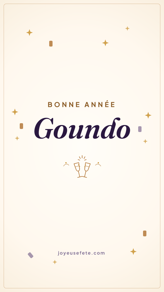 Image « Bonne année Goundo » au format story