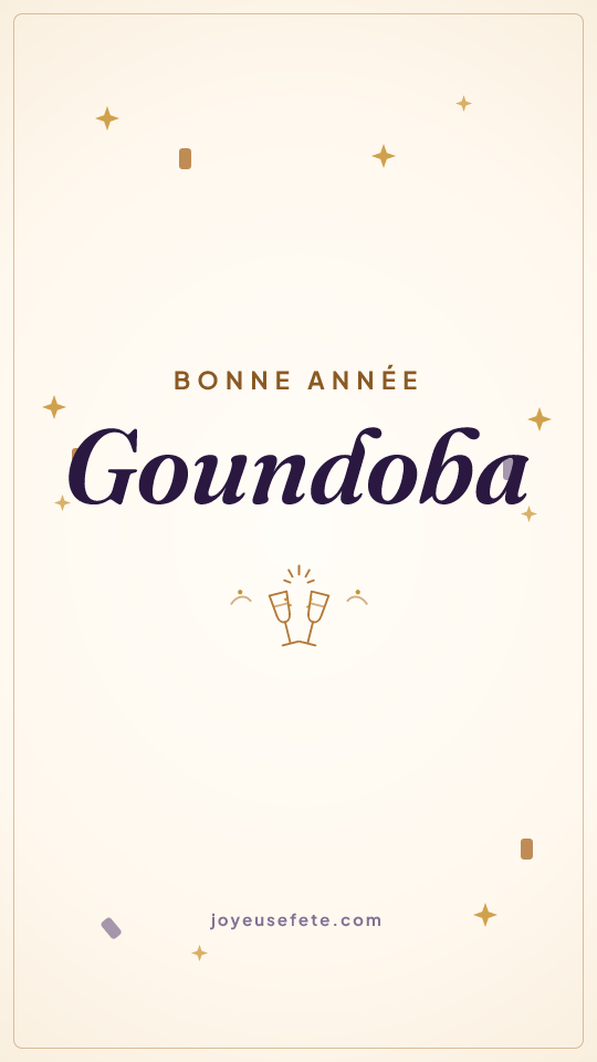 Image « Bonne année Goundoba » au format story