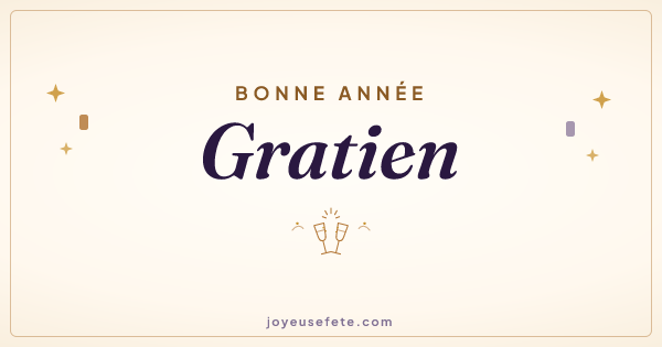 Image « Bonne année Gratien » au format large