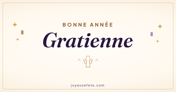 Image « Bonne année Gratienne » au format large