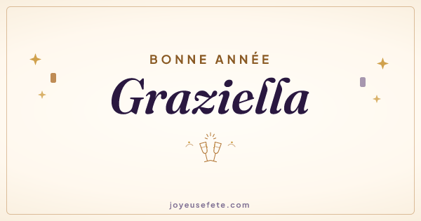 Image « Bonne année Graziella » au format large