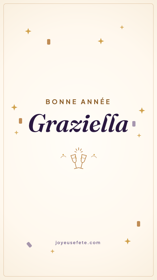 Image « Bonne année Graziella » au format story