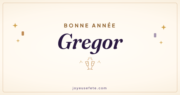 Image « Bonne année Gregor » au format large