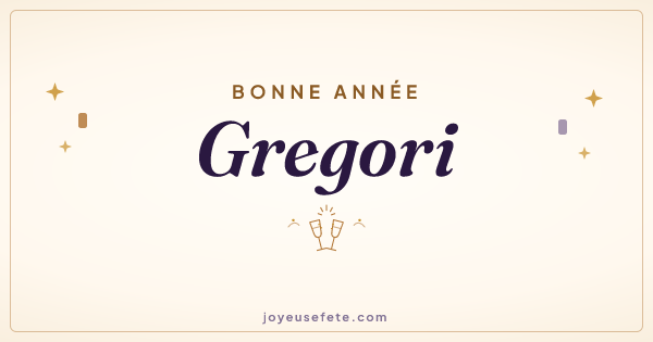 Image « Bonne année Gregori » au format large