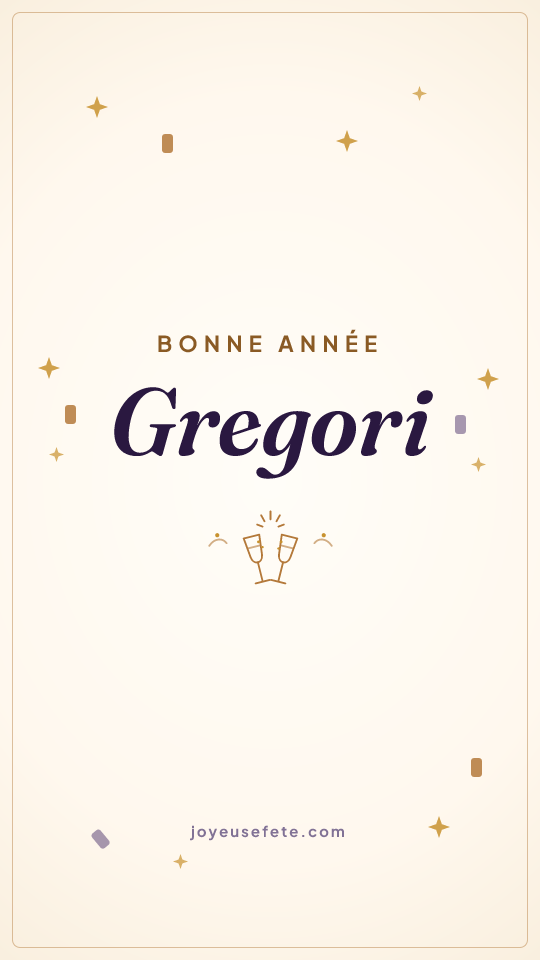 Image « Bonne année Gregori » au format story