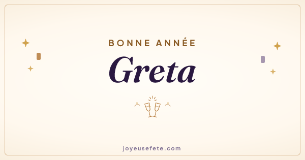 Image « Bonne année Greta » au format large
