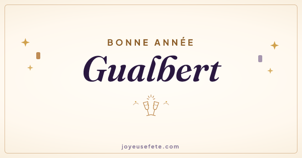 Image « Bonne année Gualbert » au format large