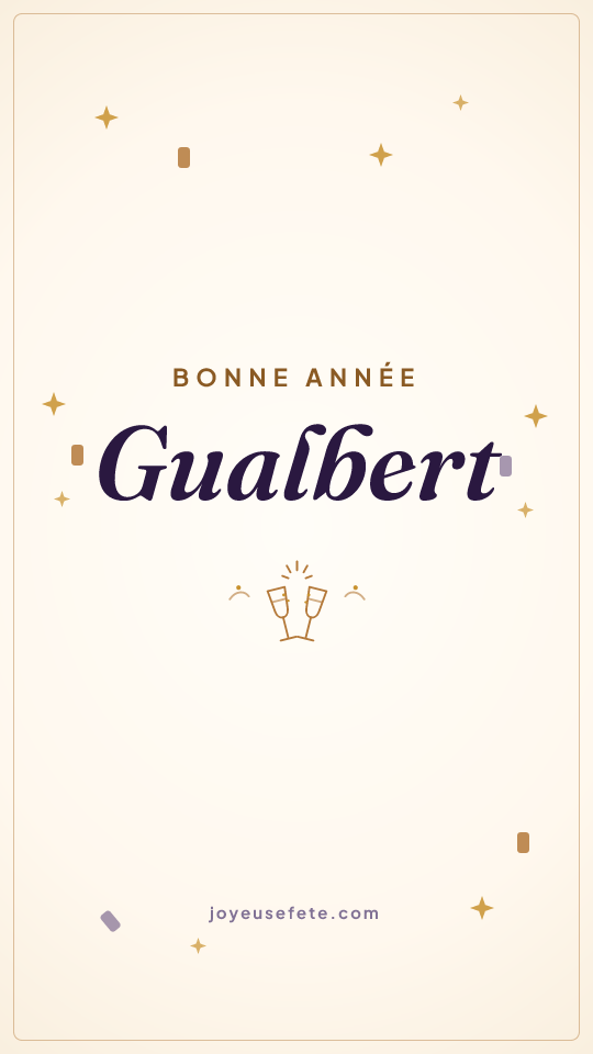 Image « Bonne année Gualbert » au format story