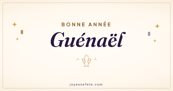 Image « Bonne année Guénaël » au format large