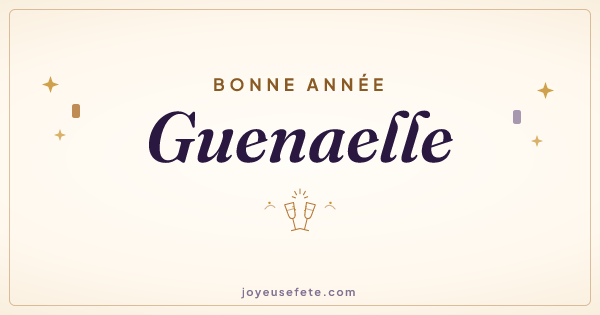 Image « Bonne année Guenaelle » au format large