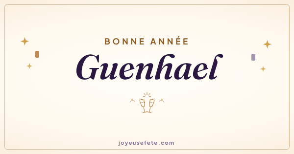 Image « Bonne année Guenhael » au format large
