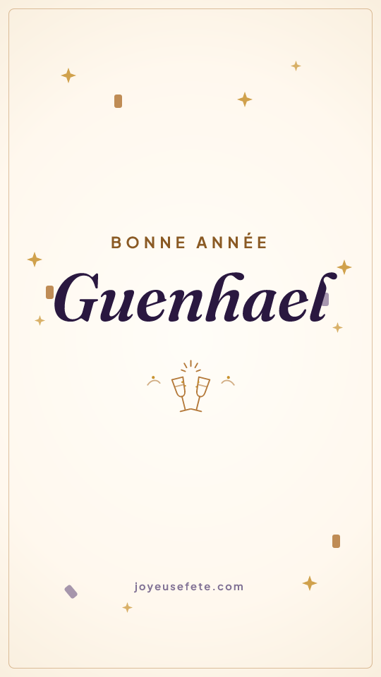 Image « Bonne année Guenhael » au format story