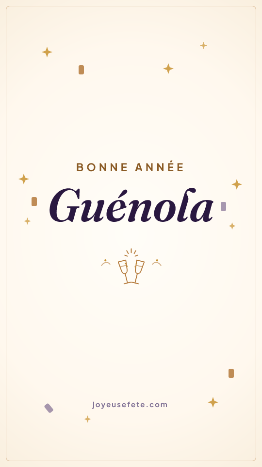 Image « Bonne année Guénola » au format story