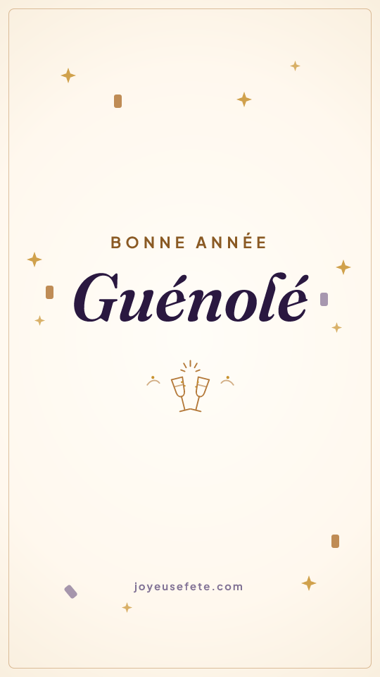 Image « Bonne année Guénolé » au format story