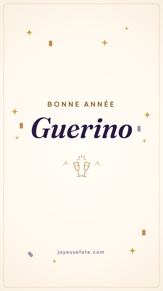 Image « Bonne année Guerino » au format story
