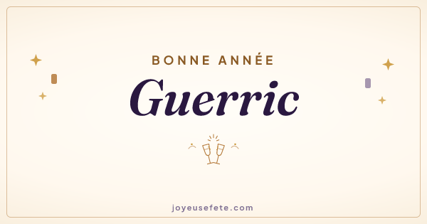 Image « Bonne année Guerric » au format large